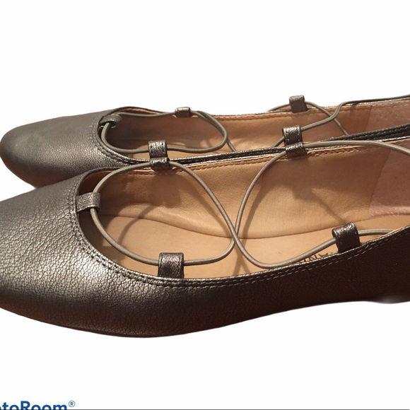 Lucky Brand Metallic Ballet Flats - Picture 2 of 3